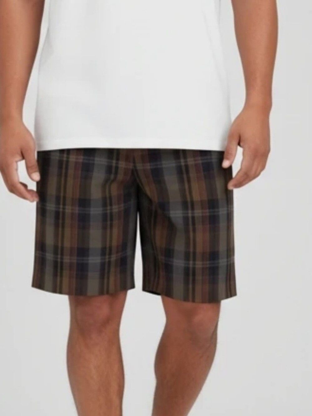 Patagonia Mens Size 36 Plaid Seesucker 10" Shorts Organic Cotton Blend